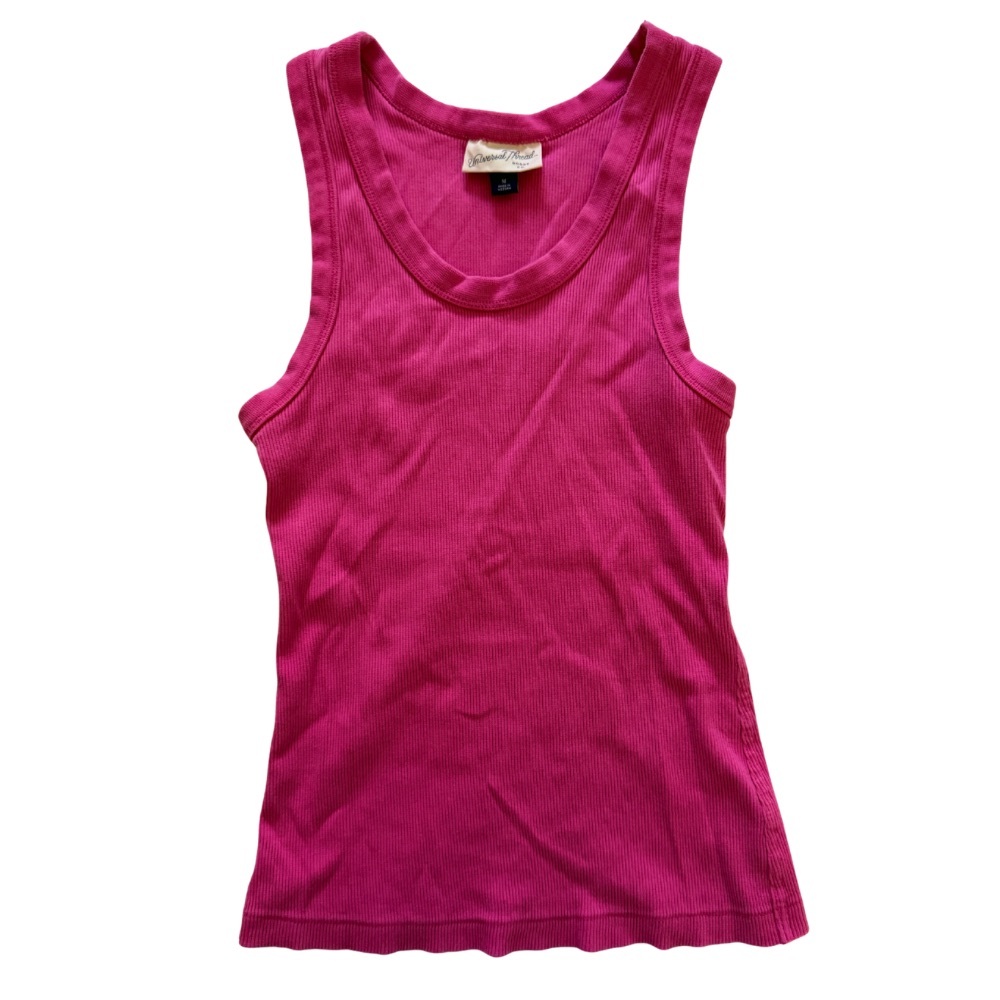 Universal Thread Fuchsia Ribbed Tank Top